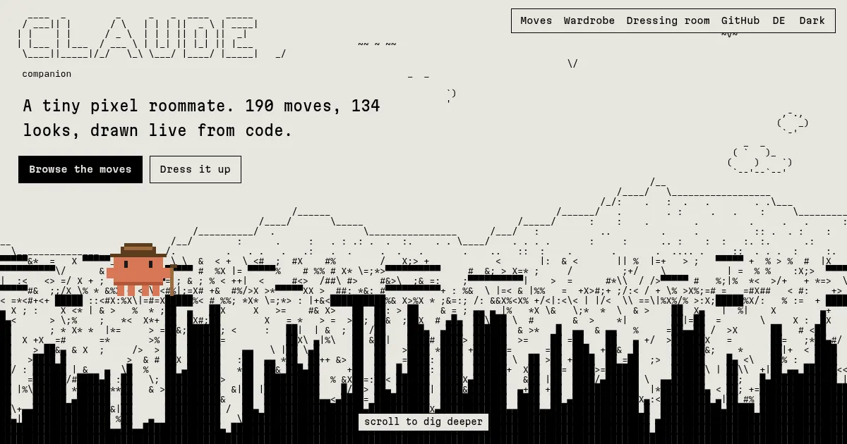 Screenshot of claude companion