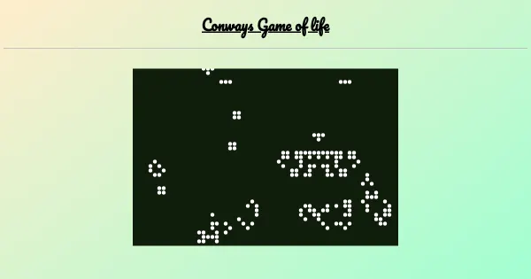 Screenshot of Game of Life