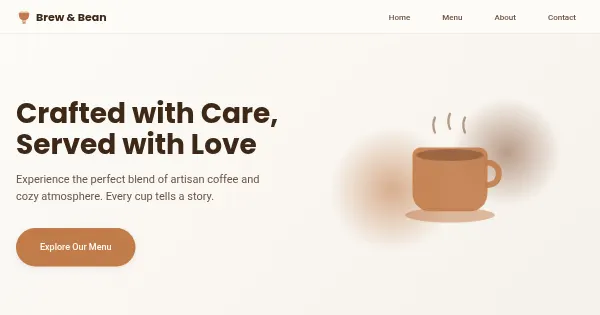 Screenshot of v0 static website build