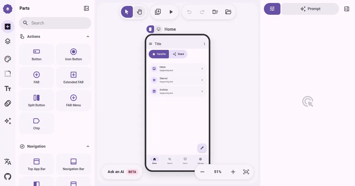 Screenshot of Material 3 Expressive Screen UI