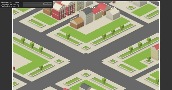 Screenshot of IsoCitySim