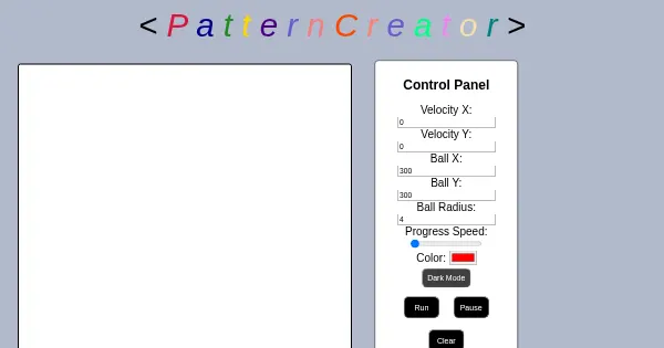 Screenshot of Pattern Creator
