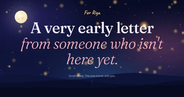 Screenshot of a story for riya
