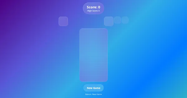 Screenshot of tetris js
