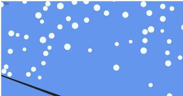 Screenshot of wiping snow js