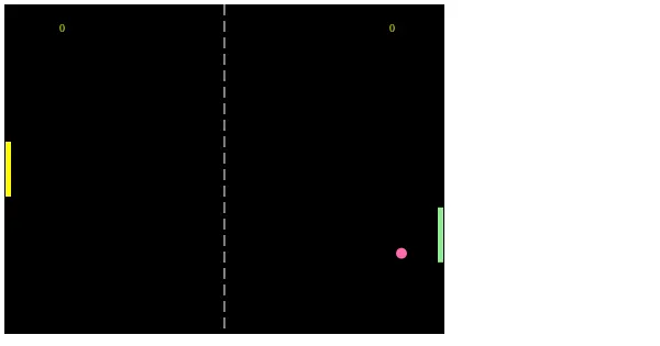 Screenshot of Tennis Game using JS