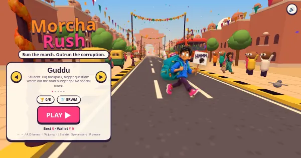Screenshot of morcha rush