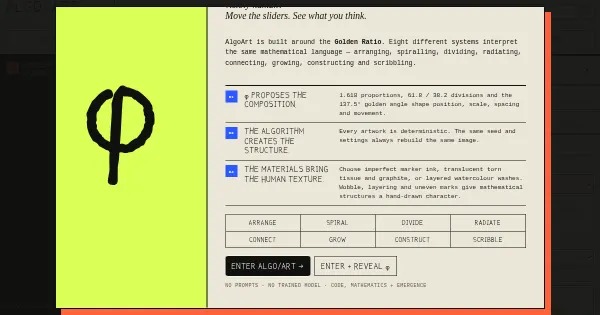 Screenshot of algoart