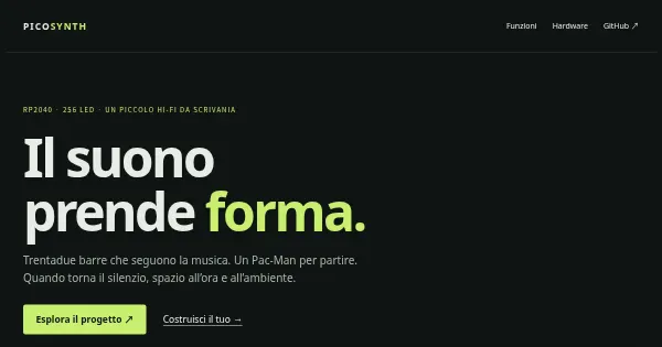 Screenshot of PicoSynth