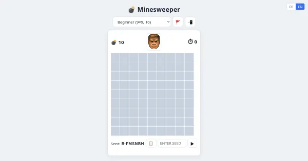 Screenshot of Minesweeper