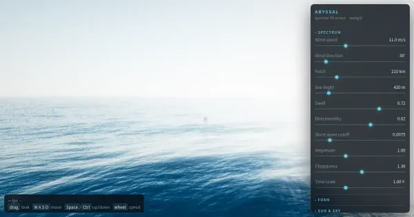 Screenshot of abyssal ocean