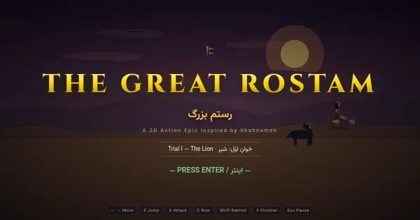 Screenshot of The Great Rostam