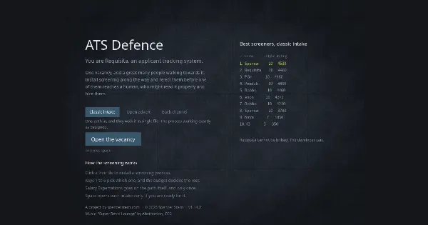 Screenshot of ats defence