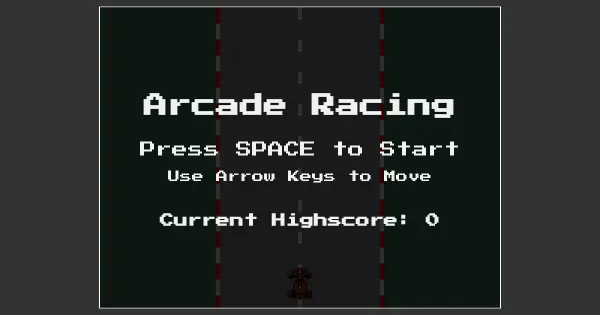 Screenshot of arcade racing