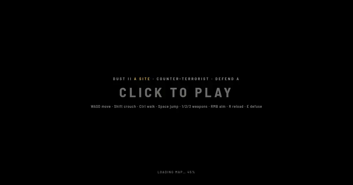 Screenshot of counter strike in browser
