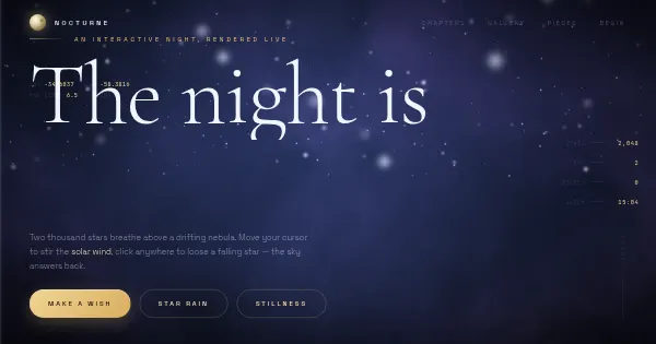 Screenshot of nocturne
