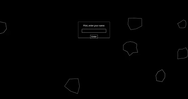 Screenshot of Asteroids