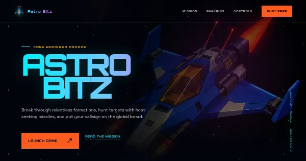 Screenshot of astro bitz