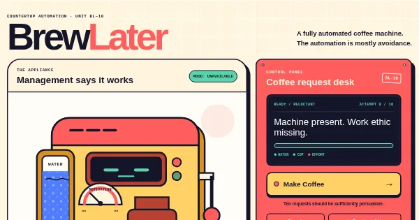 Screenshot of BrewLater