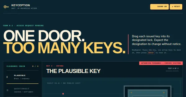 Screenshot of Keyception