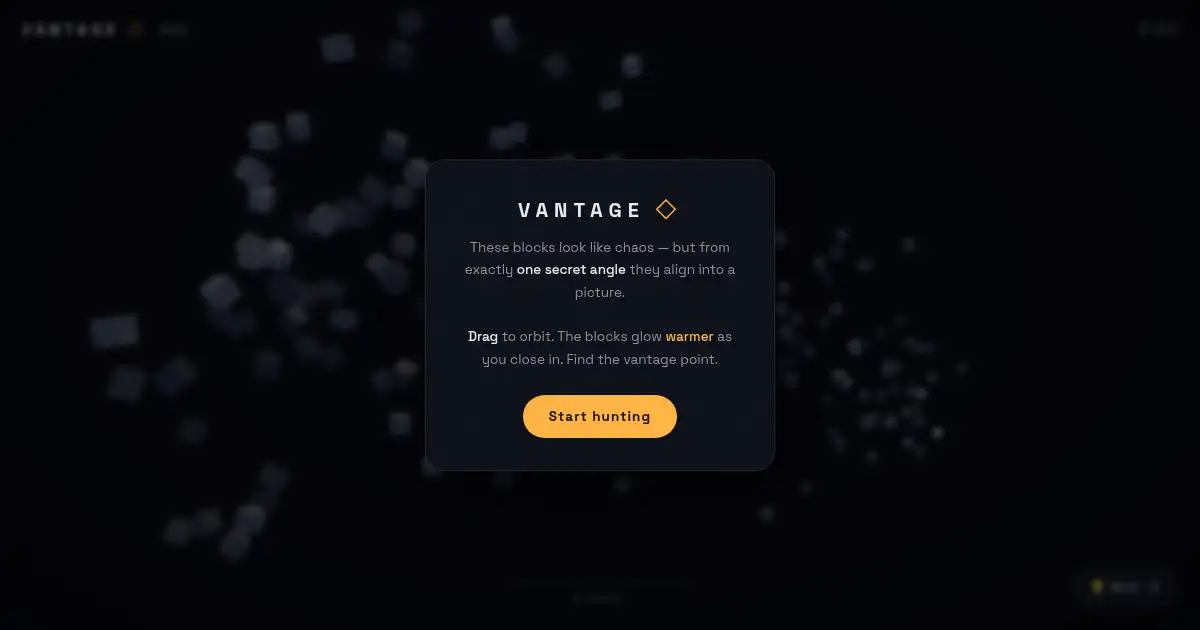 Screenshot of vantage