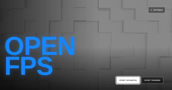 Screenshot of open fps game