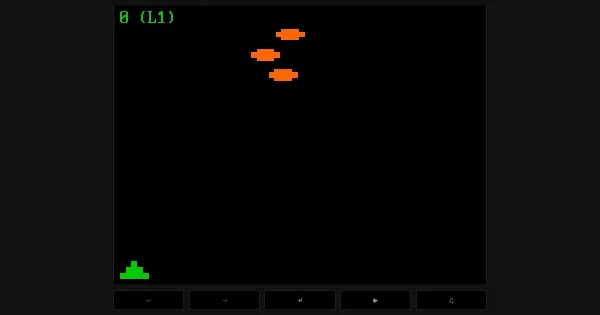 Screenshot of invaders