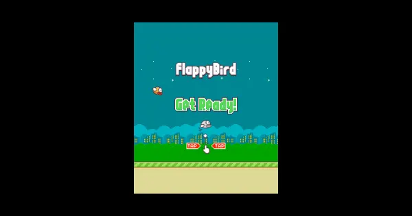 Screenshot of flappy Bird