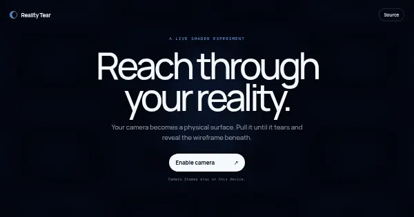 Screenshot of reality tear