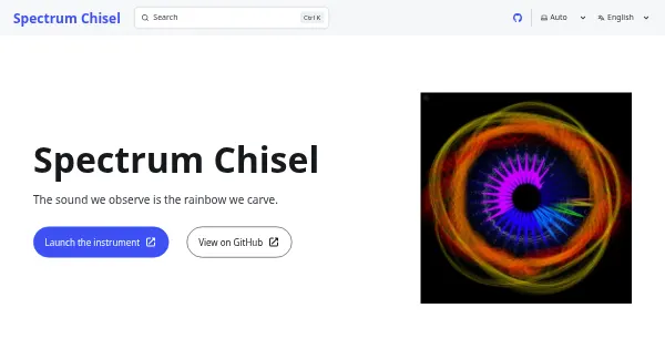 Screenshot of spectrum chisel