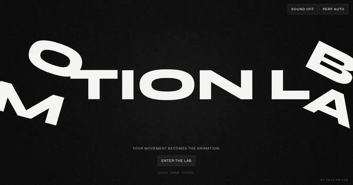 Screenshot of MotionLab