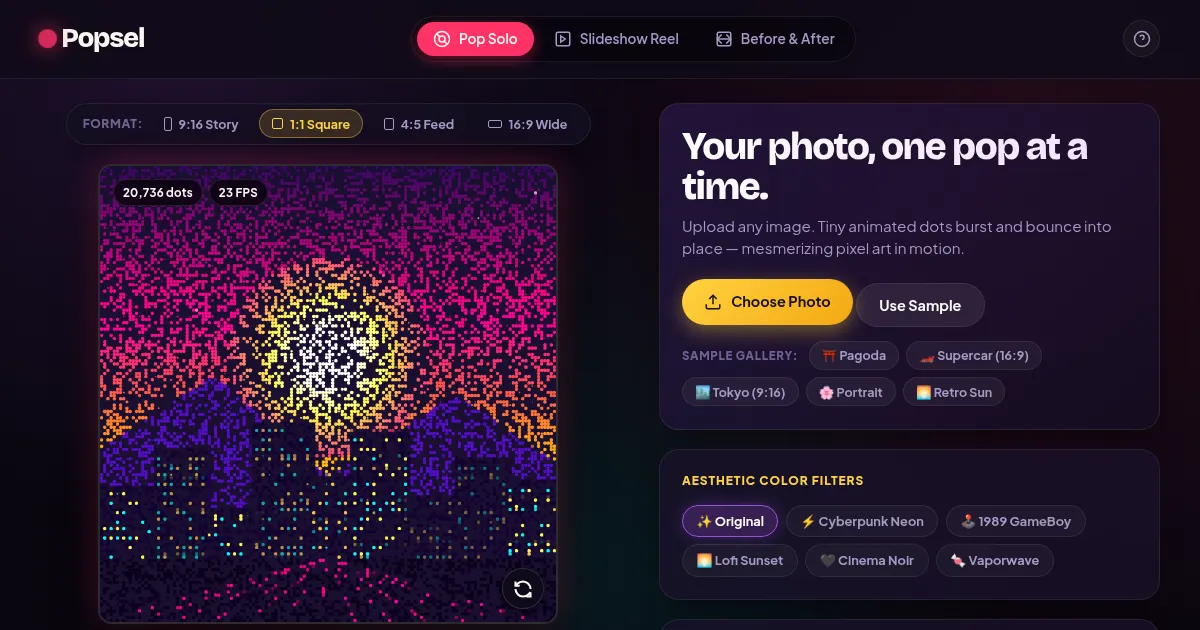 Screenshot of Popsel