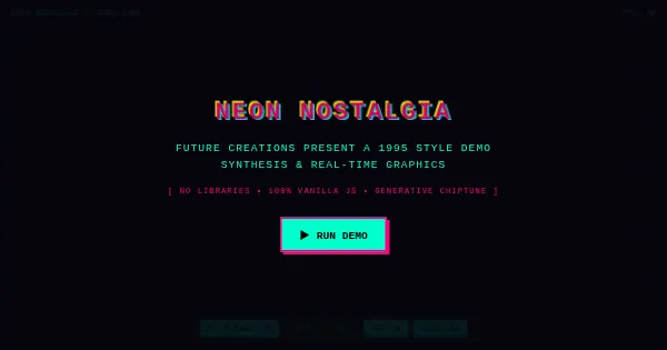Screenshot of demo
