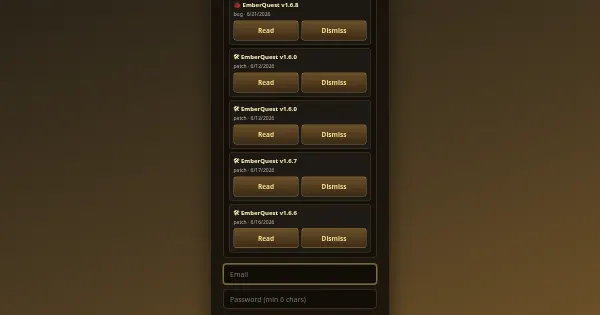 Screenshot of EmberQuest