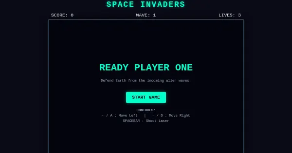 Screenshot of Space Invaders