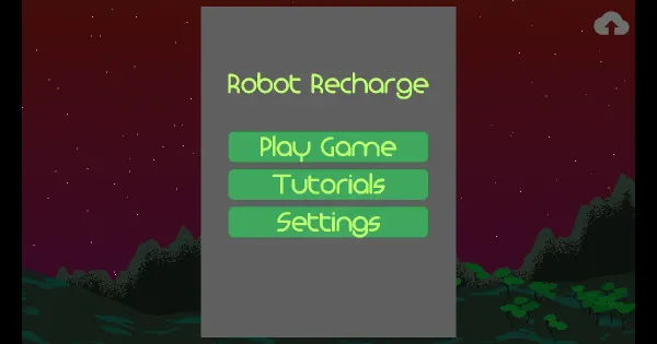 Screenshot of robot recharge