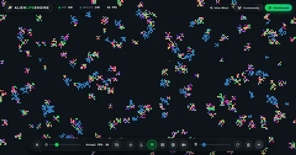 Screenshot of AlienLifeEngine