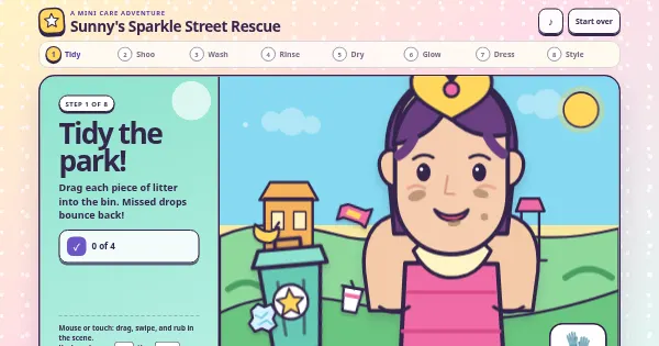 Screenshot of barbi wash