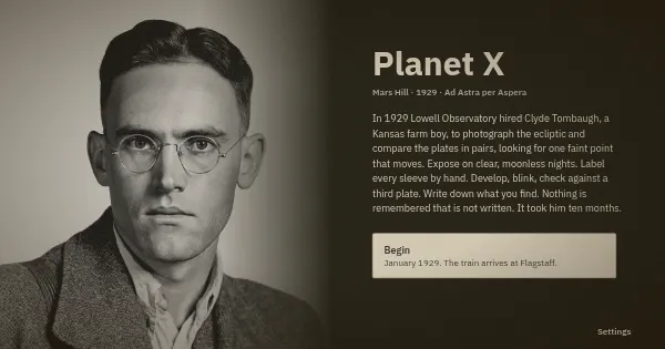 Screenshot of find planet x