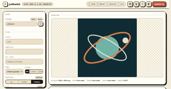 Screenshot of polkadot