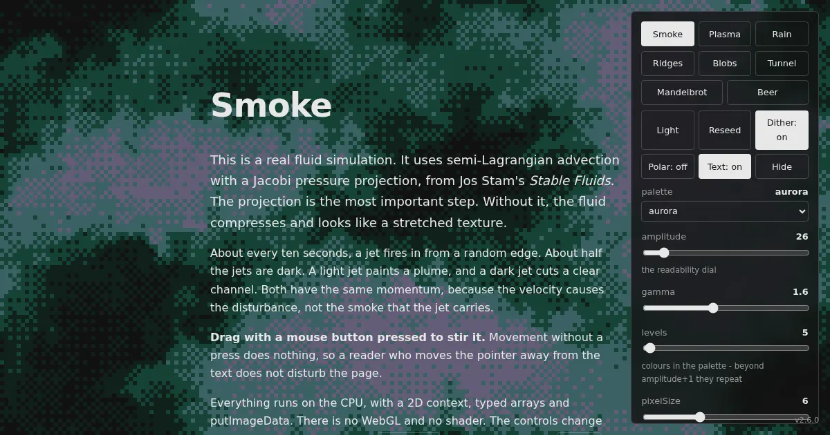 Screenshot of canvas effects
