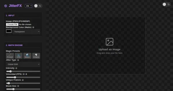 Screenshot of TOLGRIM JitterFX