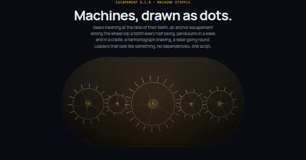 Screenshot of escapement