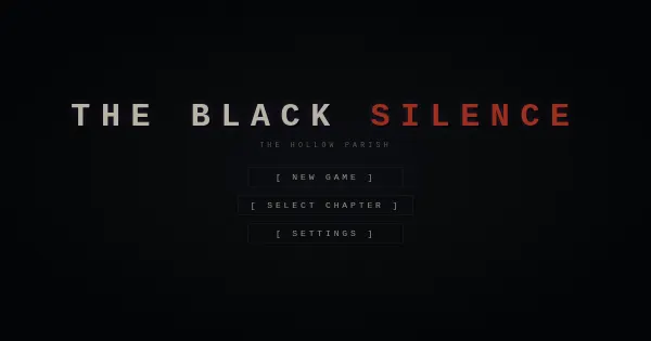 Screenshot of black silence