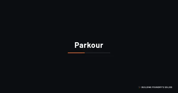 Screenshot of parkour