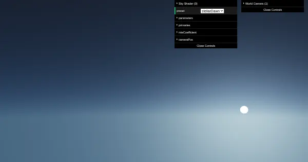 Screenshot of Sky Shader