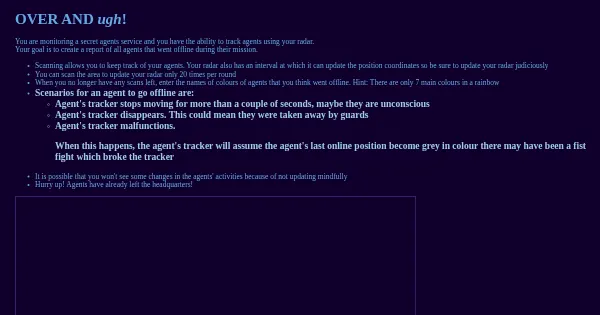 Screenshot of over and ugh