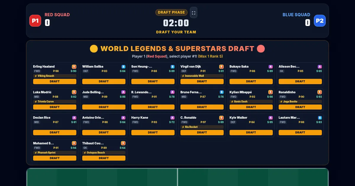 Screenshot of soccer ballz