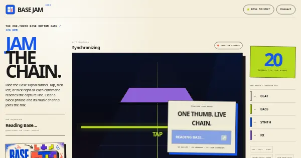 Screenshot of base jam