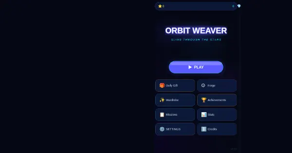 Screenshot of orbit weaver